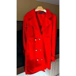 Pretty little thing red blazer dress